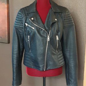 Guess Faux Leather Moto Jacket - Large